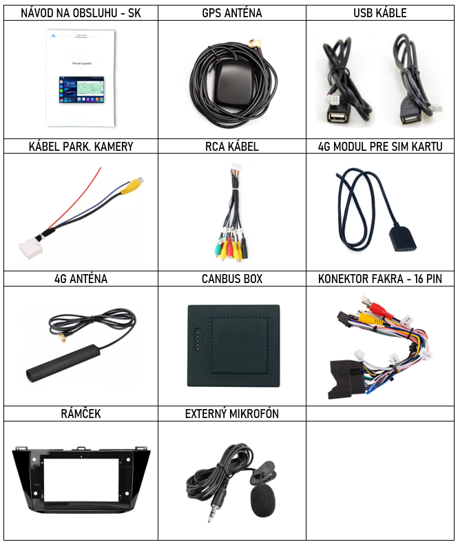 SK Prislusenstvo pre autorádio Everest n pre VW Tiguan 2 s CarPlay AndroidAuto - evtech.sk